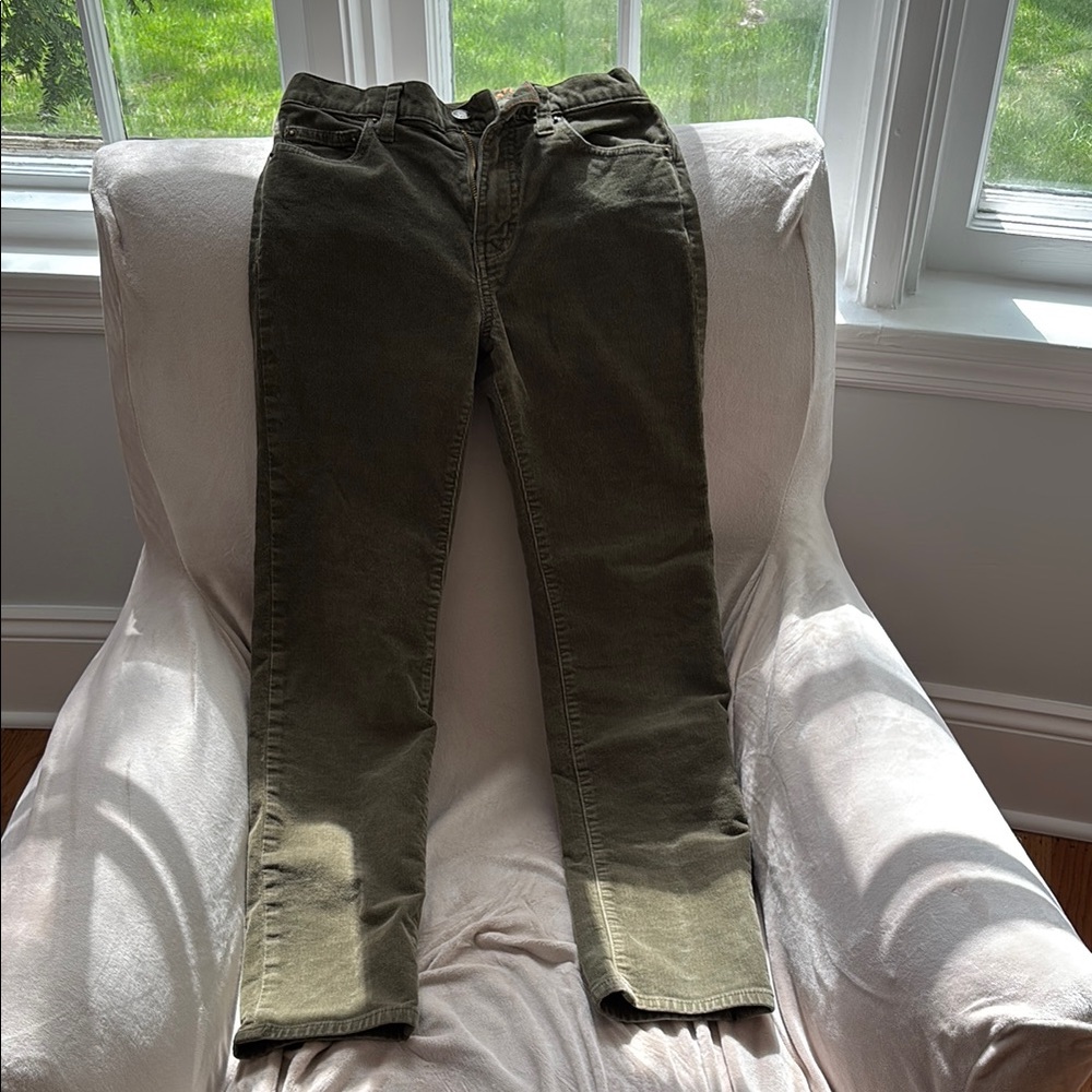 Crew cuts Great used condition. Olive Green Corduroy Pants. No holes. No stains